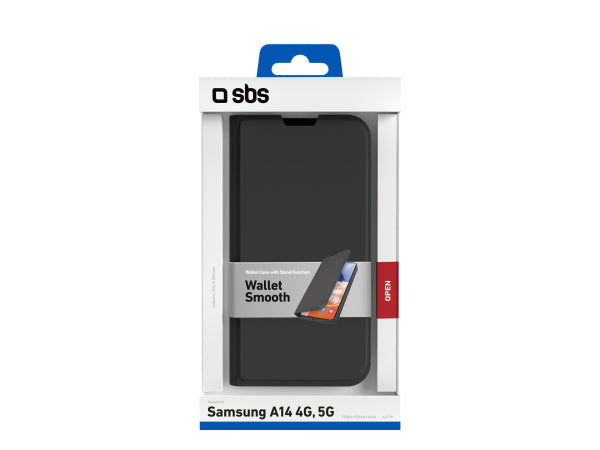 SBS Bookcase Wallet Lite-Hülle für Samsung Galaxy A14 4G/5G Kaufuniversum - SBS Bookcase Wallet Lite-Hülle für Samsung Galaxy A14 4G/5G