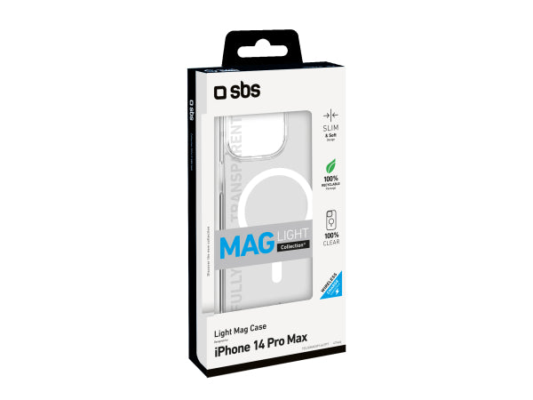 SBS Transparente steife Hülle, kompatibel mit MagSafe-Ladefunktion für iPhone 14 Pro Max Kaufuniversum - SBS Transparente steife Hülle, kompatibel mit MagSafe-Ladefunktion für iPhone 14 Pro Max