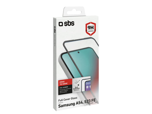 SBS Glas Displayschutz Full Cover für Samsung Galaxy A54/S23 FE