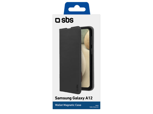 SBS Bookcase Wallet Lite-Hülle für Samsung Galaxy A12