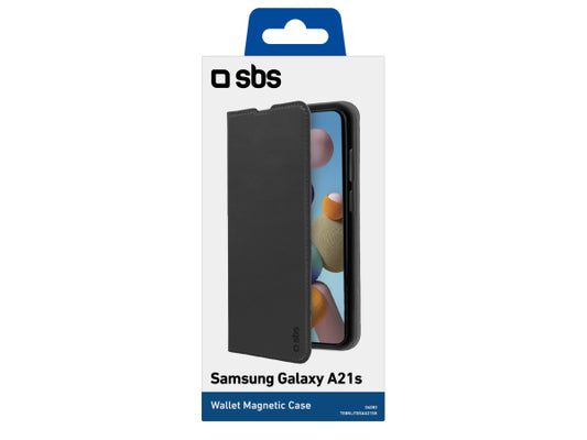 SBS Bookcase Wallet Lite-Hülle für Samsung Galaxy A21s