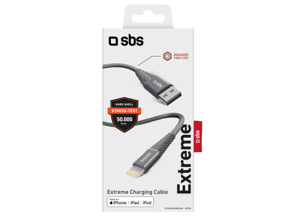 SBS Extrem widerstandsfähiges USB-C-auf-Lightning-Kabel in Aramidfaser Kaufuniversum - SBS Extrem widerstandsfähiges USB-C-auf-Lightning-Kabel in Aramidfaser