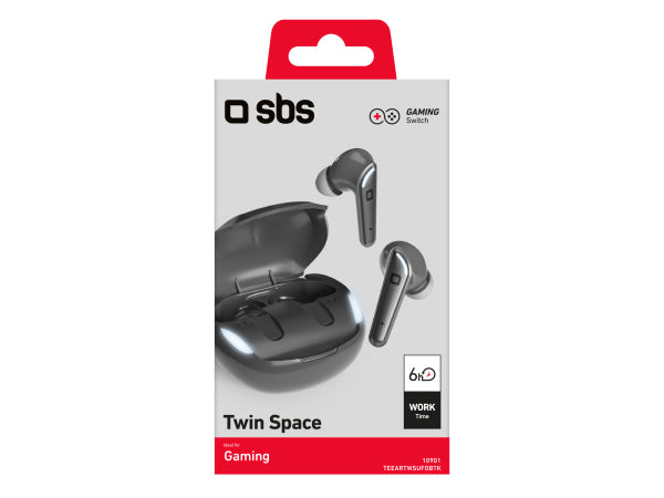 SBS Twin Space – Kabellose TWS-Ohrhörer mit Gaming-Funktion Kaufuniversum - SBS Twin Space – Kabellose TWS-Ohrhörer mit Gaming-Funktion