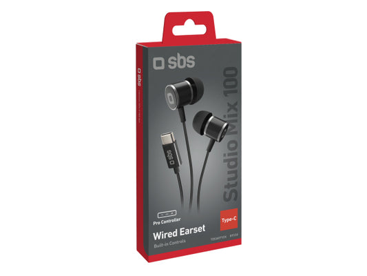 SBS Kopfhörer mit Kabel Typ C Studio Mix 100C