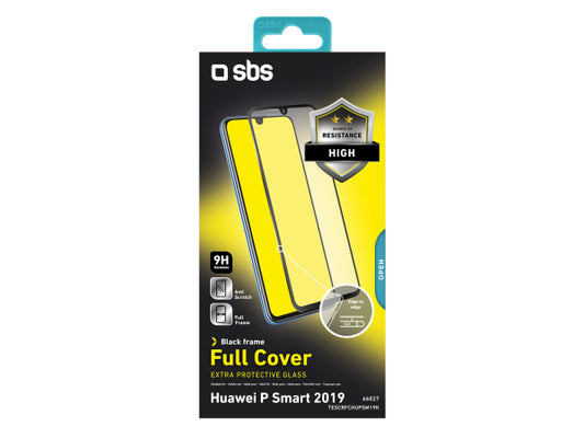 SBS Glas Displayschutz Full Cover für Huawei P Smart 2019