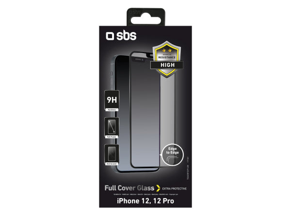 SBS Glas Displayschutz Full Cover für iPhone 12/12 Pro Kaufuniversum - SBS Glas Displayschutz Full Cover für iPhone 12/12 Pro