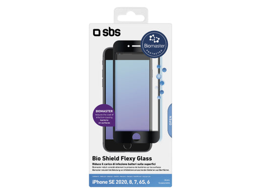SBS Antimikrobielle Nanofaserfolie Bio Shield für iPhone SE 2020/iPhone 8/iPhone 7/iPhone 6s/iPhone 6