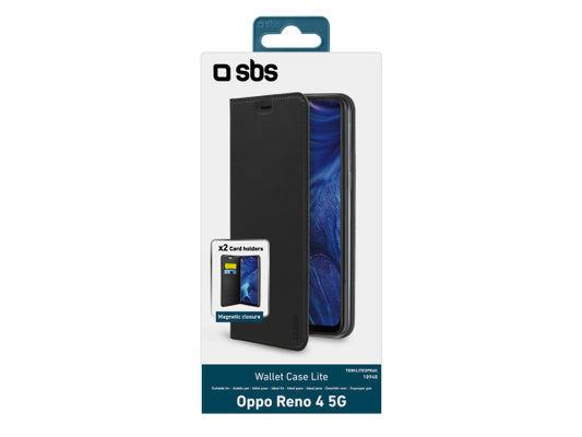 SBS Bookcase Wallet Lite-Hülle für Oppo Reno 4 5G