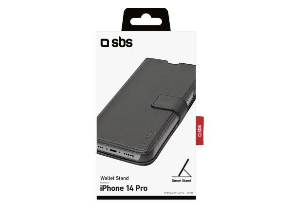 SBS Book Case Wallet für iPhone 14 Pro mit Standfunktion Kaufuniversum - SBS Book Case Wallet für iPhone 14 Pro mit Standfunktion