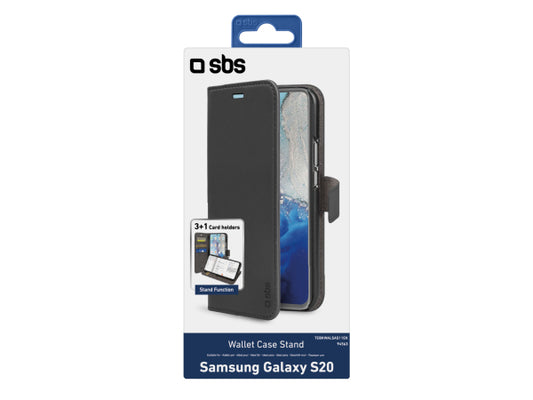SBS Book Case Wallet für Samsung Galaxy S20 mit Standfunktion