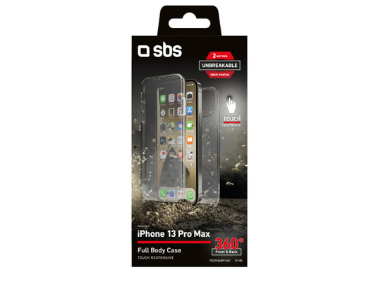 SBS Cover Full Body 360° für iPhone 13 Pro Max - Unbreakable Collection
