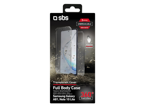 SBS Cover Full Body 360° für Samsung Galaxy A81/Note 10 Lite – Unbreakable Collection Kaufuniversum - SBS Cover Full Body 360° für Samsung Galaxy A81/Note 10 Lite – Unbreakable Collection