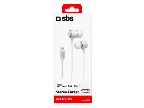 SBS In-Ear-Headset mit Lightning-Anschluss Kaufuniversum - SBS In-Ear-Headset mit Lightning-Anschluss