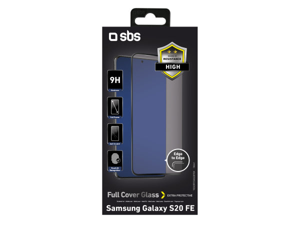 SBS Glas Displayschutz Full Cover für Samsung Galaxy S20 FE Kaufuniversum - SBS Glas Displayschutz Full Cover für Samsung Galaxy S20 FE