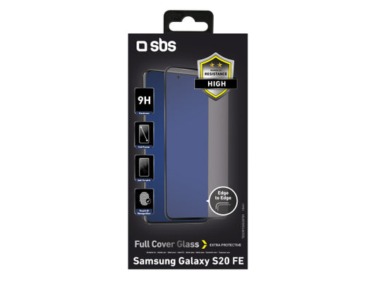 SBS Glas Displayschutz Full Cover für Samsung Galaxy S20 FE