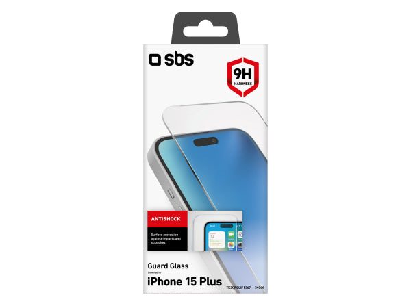 SBS Glas-Displayschutz für iPhone 15 Plus Kaufuniversum - SBS Glas-Displayschutz für iPhone 15 Plus