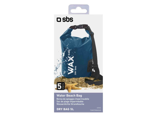 SBS Undurchlässiger Strandbeutel mit Tragriemen, 5 Liter