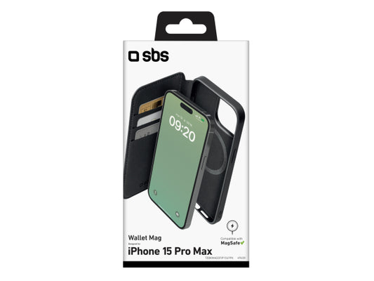 SBS MagSafe-kompatible aufklappbare Hülle für iPhone 15 Pro Max