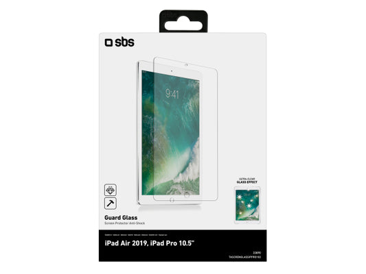 SBS Glas-Displayschutz für iPad Air 2019/iPad Pro 10.5” 2017
