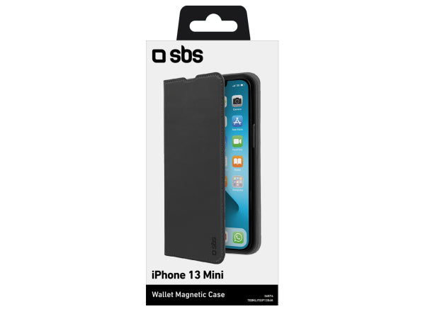 SBS Bookcase Wallet Lite-Hülle für iPhone 13 Mini Kaufuniversum - SBS Bookcase Wallet Lite-Hülle für iPhone 13 Mini