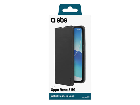 SBS Bookcase Wallet Lite-Hülle für Oppo Reno 6 5G
