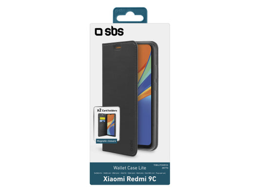 SBS Bookcase Wallet Lite-Hülle für Xiaomi Redmi 9C