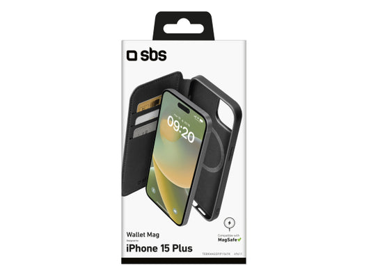 SBS MagSafe-kompatible aufklappbare Hülle für iPhone 15 Plus/14 Plus