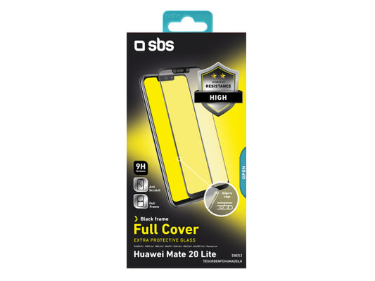 SBS Glas Displayschutz Full Cover für Huawei Mate 20 Lite