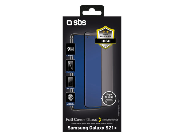 SBS Glas Displayschutz Full Cover für Samsung Galaxy S21+ Kaufuniversum - SBS Glas Displayschutz Full Cover für Samsung Galaxy S21+