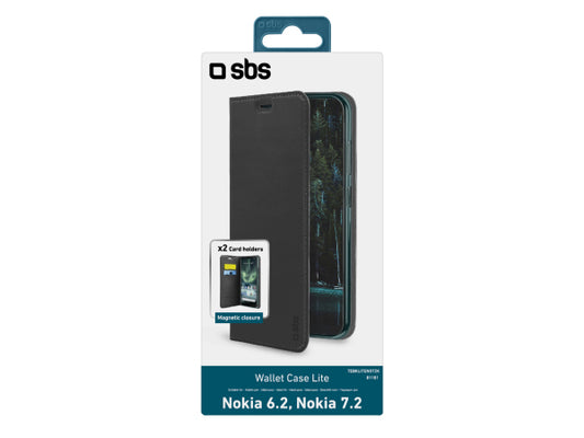 SBS Bookcase Wallet Lite-Hülle für Nokia 7.2/6.2