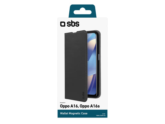 SBS Bookcase Wallet Lite-Hülle für Oppo A16/A16s