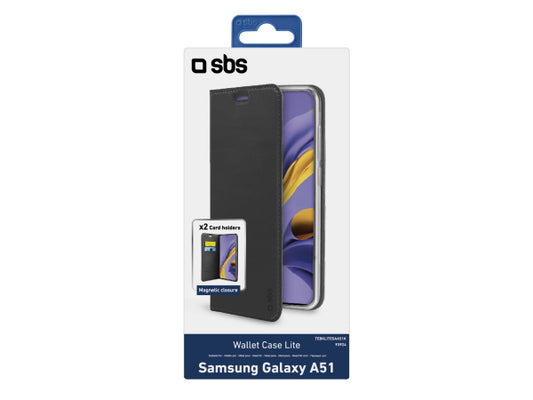 SBS Bookcase Wallet Lite-Hülle für Samsung Galaxy A51