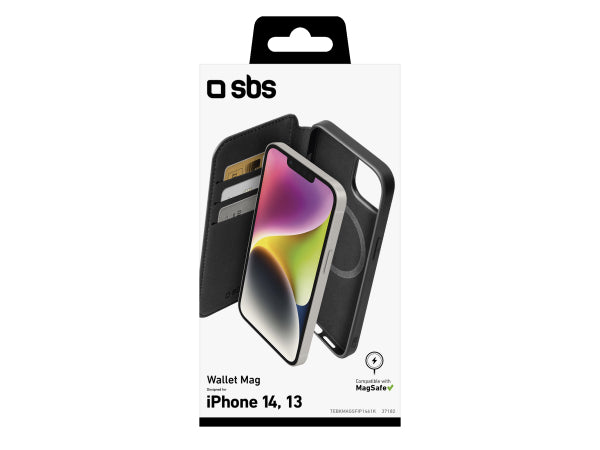 SBS MagSafe-kompatible aufklappbare Hülle für iPhone 14/13 Kaufuniversum - SBS MagSafe-kompatible aufklappbare Hülle für iPhone 14/13