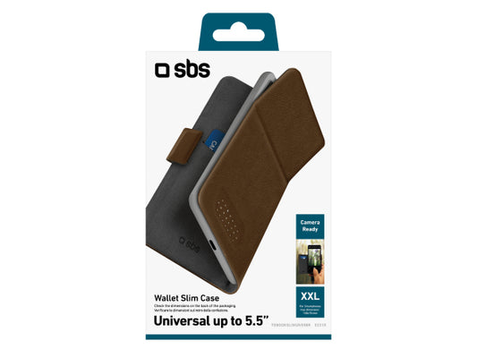 SBS Hülle Bookslim Universal für Smartphones bis zu 5,5''