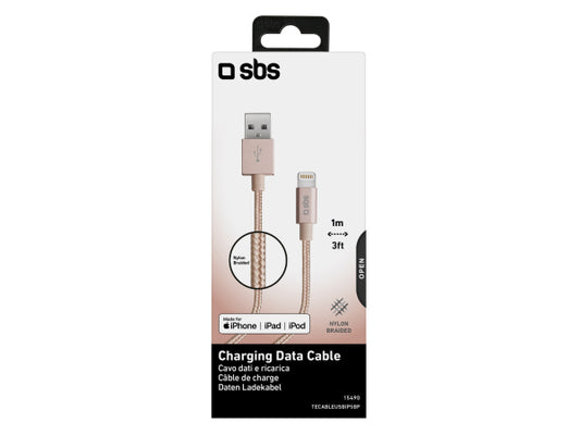 SBS Lade- und Datenübertragungskabel Apple Lightning - Gold Collection
