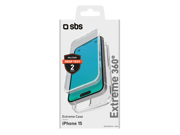 SBS Cover Full Body 360° für iPhone 15 - Extreme Collection Kaufuniversum - SBS Cover Full Body 360° für iPhone 15 - Extreme Collection