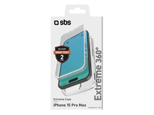 SBS Cover Full Body 360° für iPhone 15 Plus - Extreme Collection
