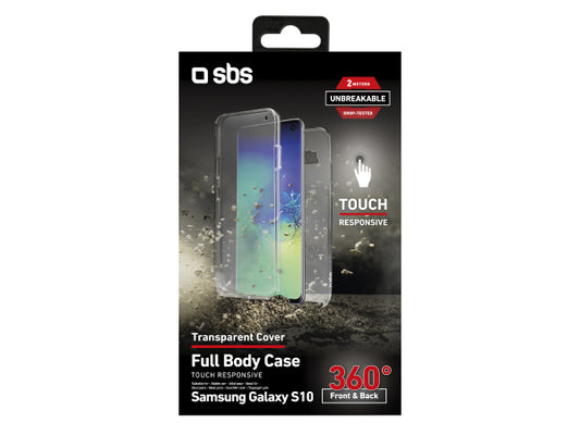 SBS Cover Full Body 360° für Samsung Galaxy S10 - Unbreakable Collection