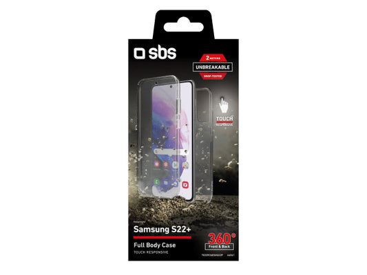 SBS Cover Full Body 360° für Samsung Galaxy S22+ - Unbreakable Collection