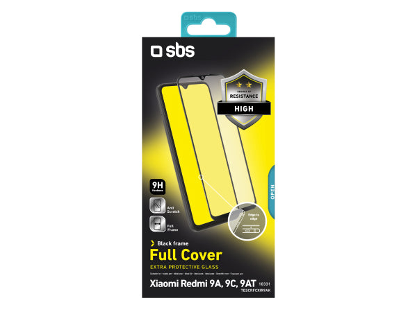SBS Glas Displayschutz Full Cover für Xiaomi Redmi 9A/9C/9AT/10A Kaufuniversum - SBS Glas Displayschutz Full Cover für Xiaomi Redmi 9A/9C/9AT/10A
