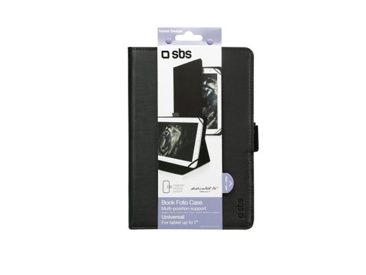 SBS Klapphülle in universellem Hochformat Book Lite für Tablet 7''