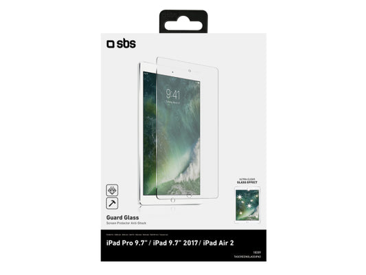 SBS Glas-Displayschutz für iPad 9,7"