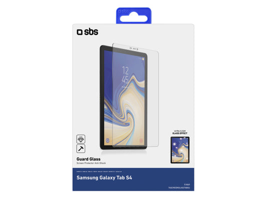 SBS Glas-Displayschutz für Samsung Galaxy Tab S4