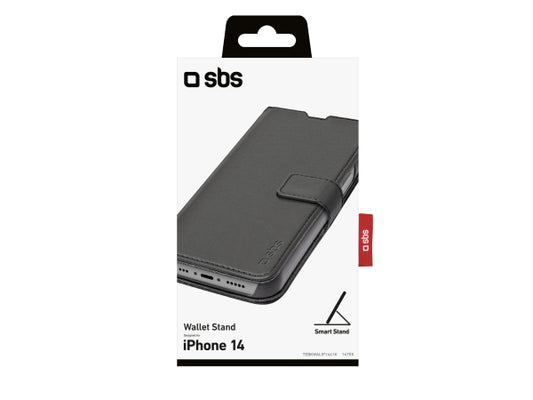 SBS Book Case Wallet für iPhone 14/13 mit Standfunktion