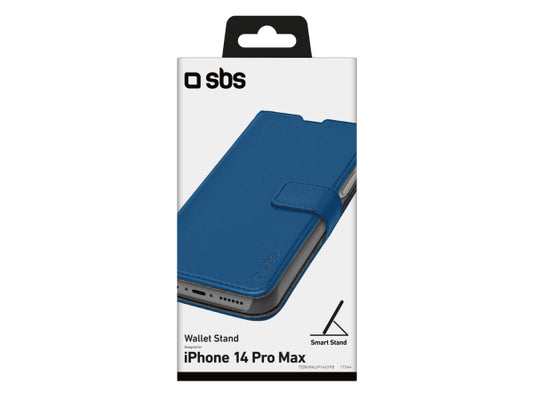 SBS Book Case Wallet für iPhone 14 Pro Max mit Standfunktion