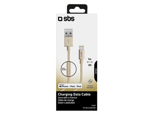 SBS Lade- und Datenübertragungskabel Apple Lightning - Gold Collection