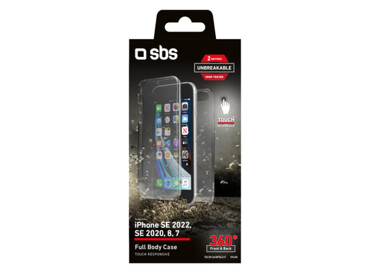 SBS Cover Full Body 360° für iPhone SE 2022/SE 2020/8/7 - Unbreakable Collection