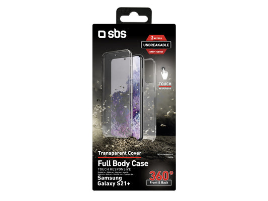 SBS Cover Full Body 360° für Samsung Galaxy S21+ - Unbreakable Collection