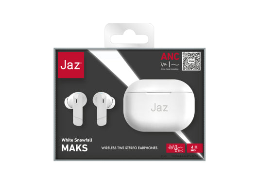 JAZ Maks – TWS-Ohrhörer mit aktiver Geräuschunterdrückung (ANC-Technologie)
