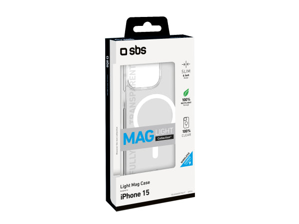 SBS Transparente steife Hülle, kompatibel mit MagSafe-Ladefunktion für iPhone 15 Kaufuniversum - SBS Transparente steife Hülle, kompatibel mit MagSafe-Ladefunktion für iPhone 15